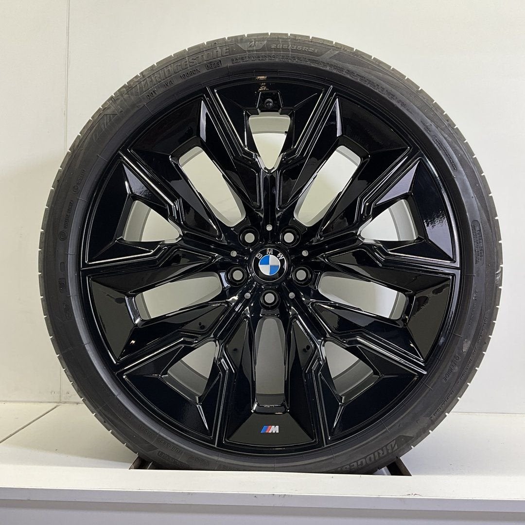 BMW 7 SERIE G70 I7 X3 G45 BREEDSET VELGEN + ZOMERBANDEN 21 I, Auto-onderdelen, Banden en Velgen, Gebruikt, 255 mm, -, -