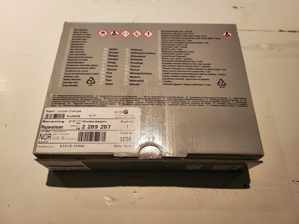 KIT DE RÉPARATION D'ORIGINE BMW POUR VITRES, FROID,, Enlèvement ou Envoi, Neuf, BMW