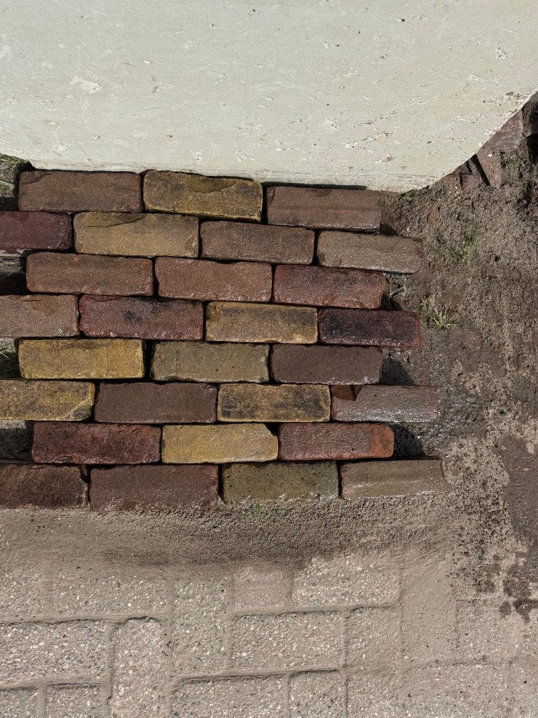 gebruikt oud gebakken dikformaten genuanceerd, Ophalen of Verzenden, Gebruikt, Keramiek
