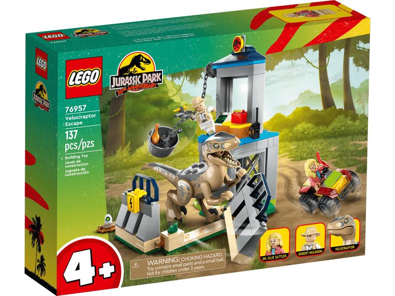 LEGO Jurassic Park 76957 Velociraptor Ontsnapping (Nieuw), Kinderen en Baby's, Speelgoed | Duplo en Lego, Nieuw, Lego, Complete set