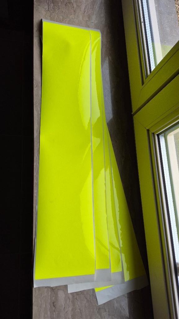 Fluo gele supermoto wielen stikers van Bold, Motoren, Particulier, SuperMoto