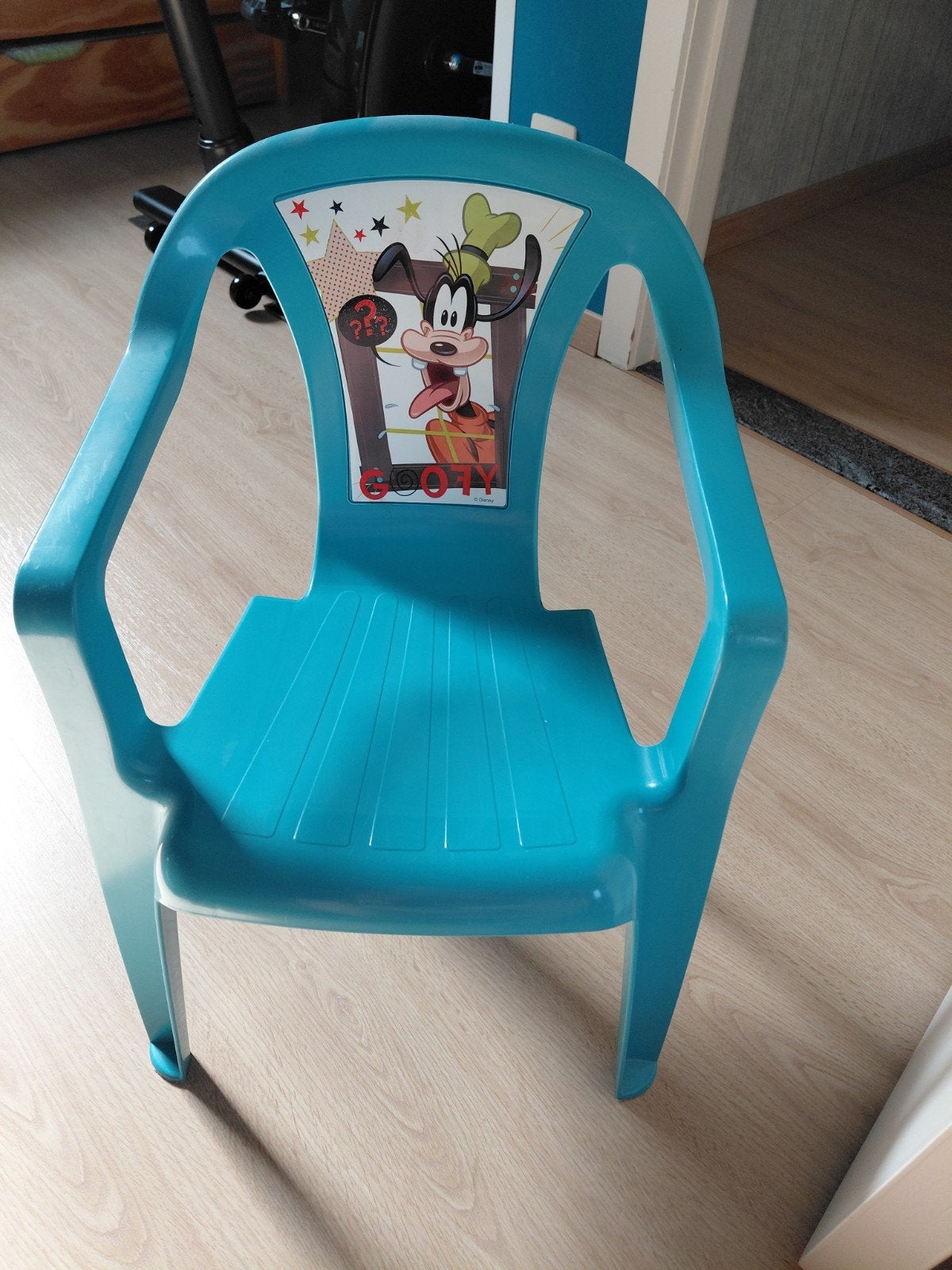 klein stoeltje, Maison & Meubles, Chaises, Enlèvement, Bleu, Une