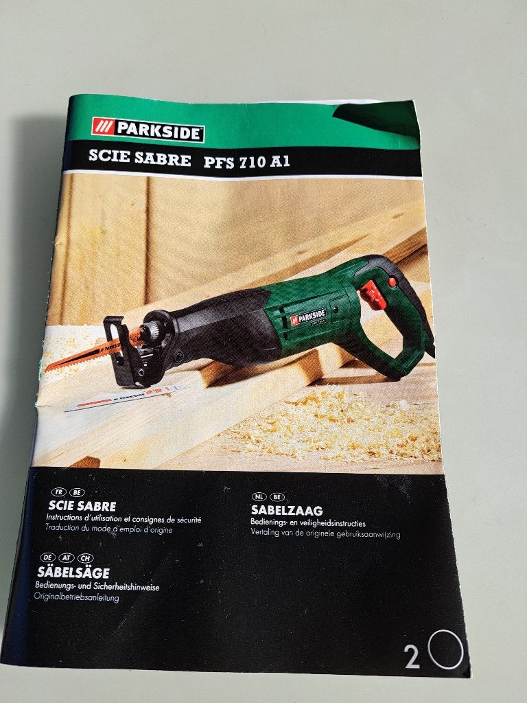 Scierie Parkside, Moins de 600 watts, 30 à 70 mm, Comme neuf, Parkside