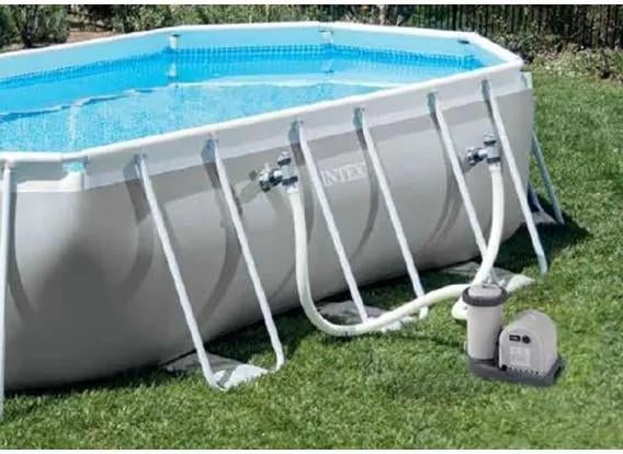 Intex Prism Frame zwembad, Tuin en Terras, 200 tot 300 cm, Zo goed als nieuw, Ovaal, Ophalen