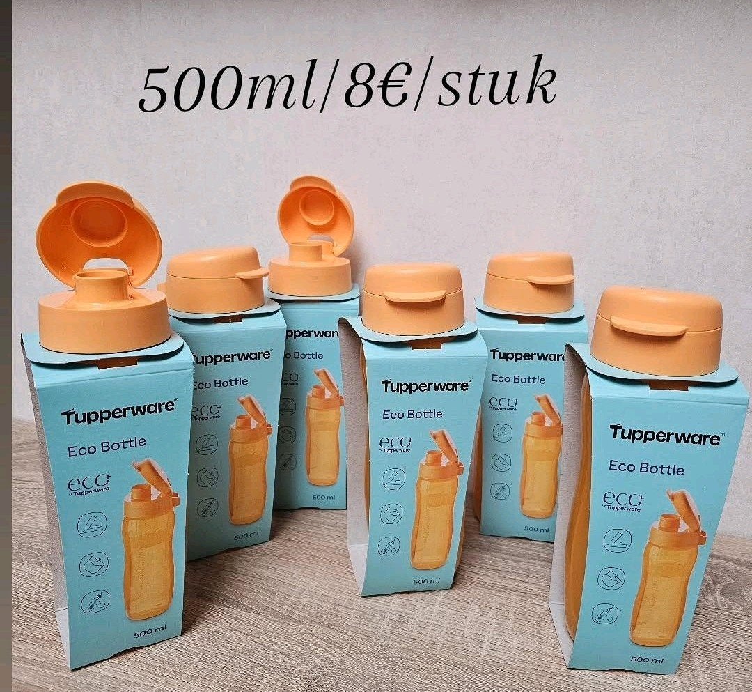 Bouteilles écologiques Tupperware Slim Plus 500 ml, Maison & Meubles, Cuisine| Tupperware, Enlèvement ou Envoi