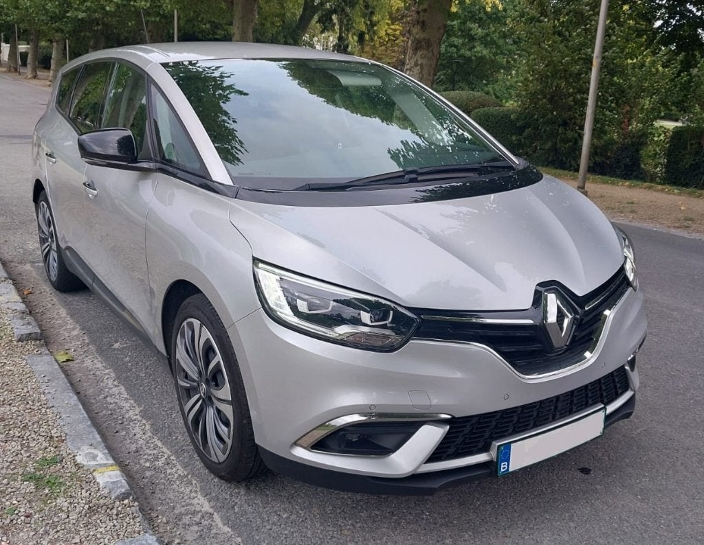 Renault Grand Scenic 1.3Tce Equilibre 7 places, attel remorq, Autos, Argent ou Gris, Euro 6, 7 places, Noir