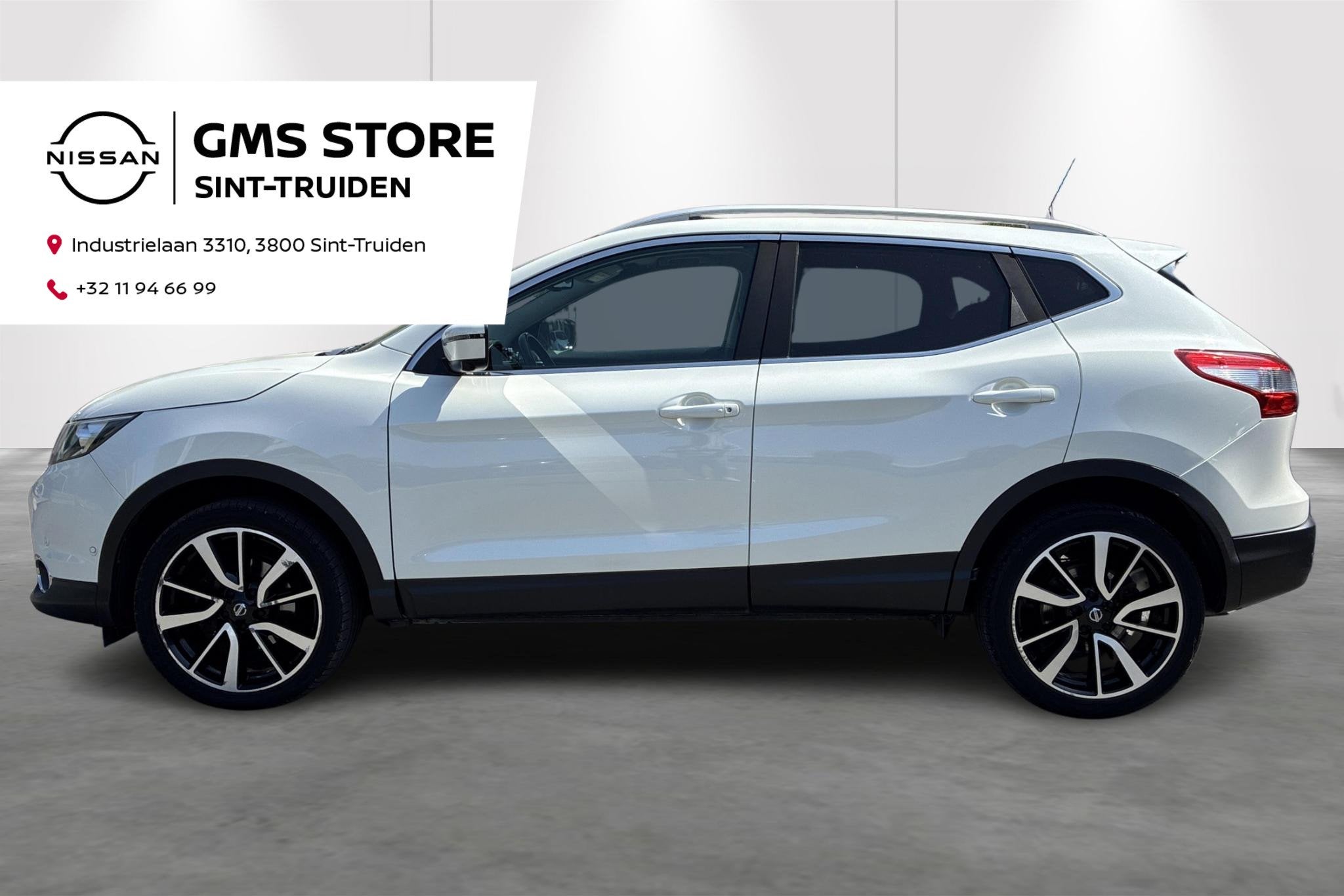 Nissan Qashqai 1.5 dCi Tekna airco, pano dak, verwarmde elek, Voorwielaandrijving, 1350 kg, Stof, Gebruikt