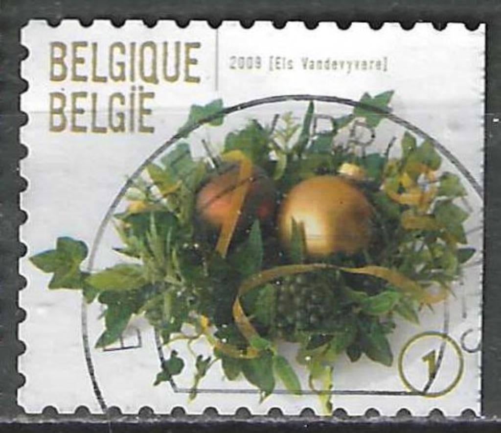 Belgie 2009 - Yvert 3963 /OBP 3981a - Kerstversiering (ST), Postzegels en Munten, Verzenden, Gestempeld, Gestempeld, Kerst