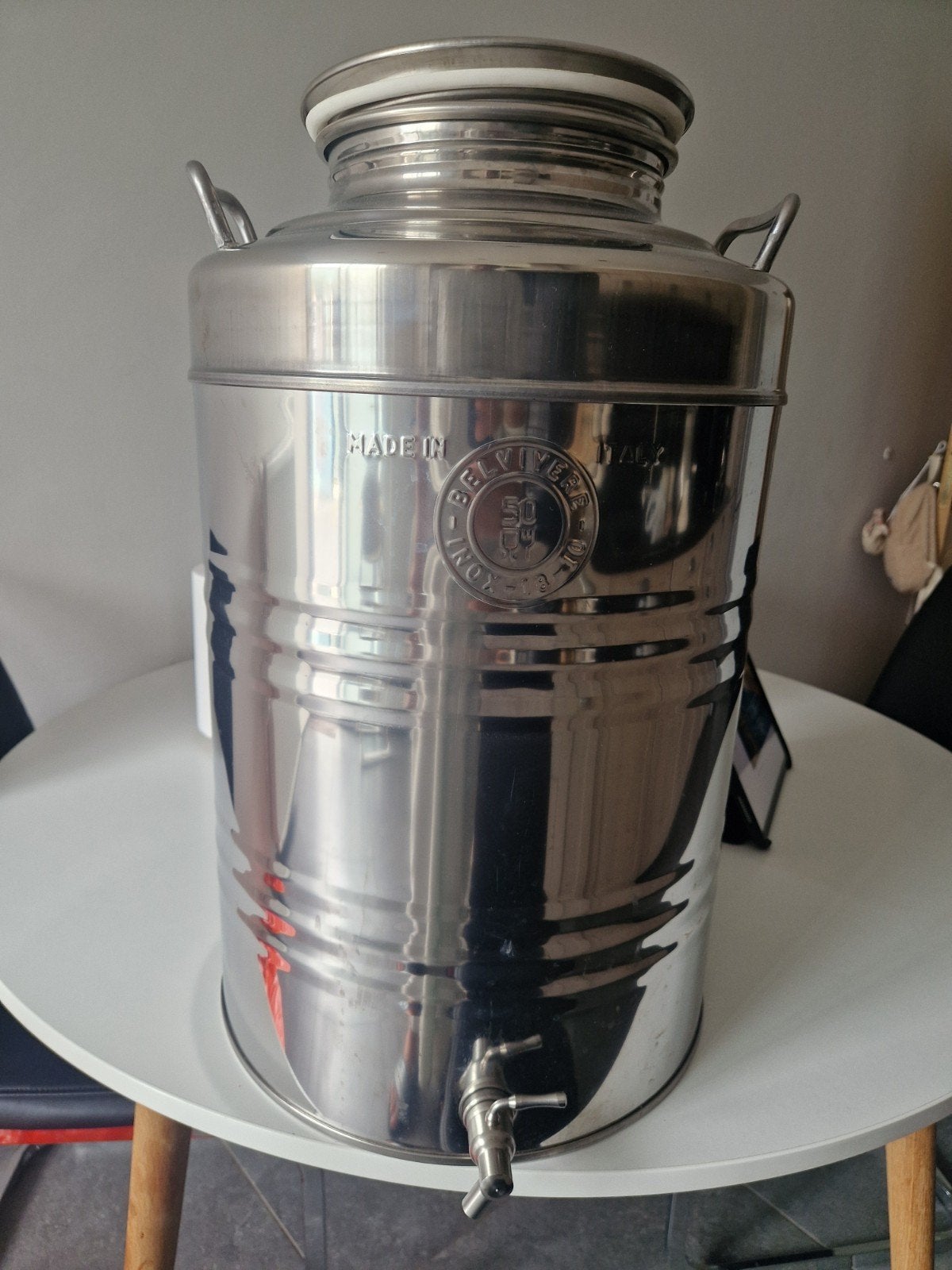 inox vat 100L nieuw, Huis en Inrichting, Keuken | Potten en Pannen, Ophalen, Inox