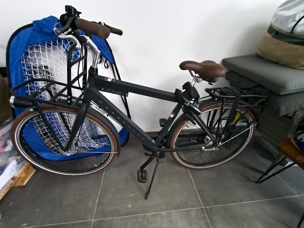 Heren stadsfiets, Fietsen en Brommers, Versnellingen, Zo goed als nieuw, 57 tot 61 cm, Trommelrem