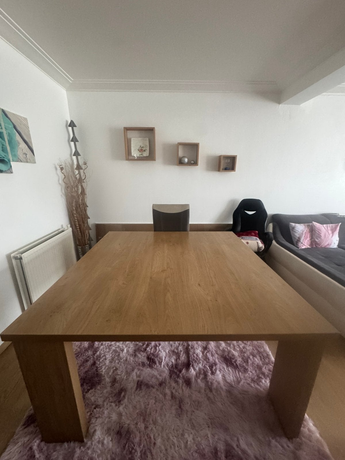 Eettafel, Huis en Inrichting, Tafels | Eettafels, Ophalen, Gebruikt, Vierkant, Vijf personen of meer