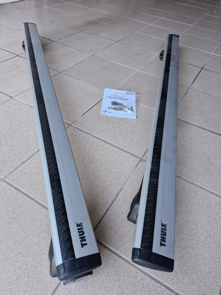 Barres de toit Thule Wingbar avec pieds System 757, Autos : Divers, Enlèvement, Comme neuf
