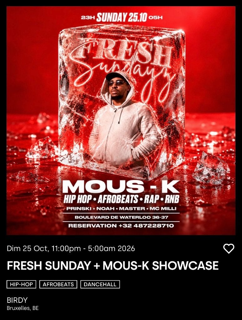 Mous-k place concert, Tickets & Billets, Une personne, Octobre