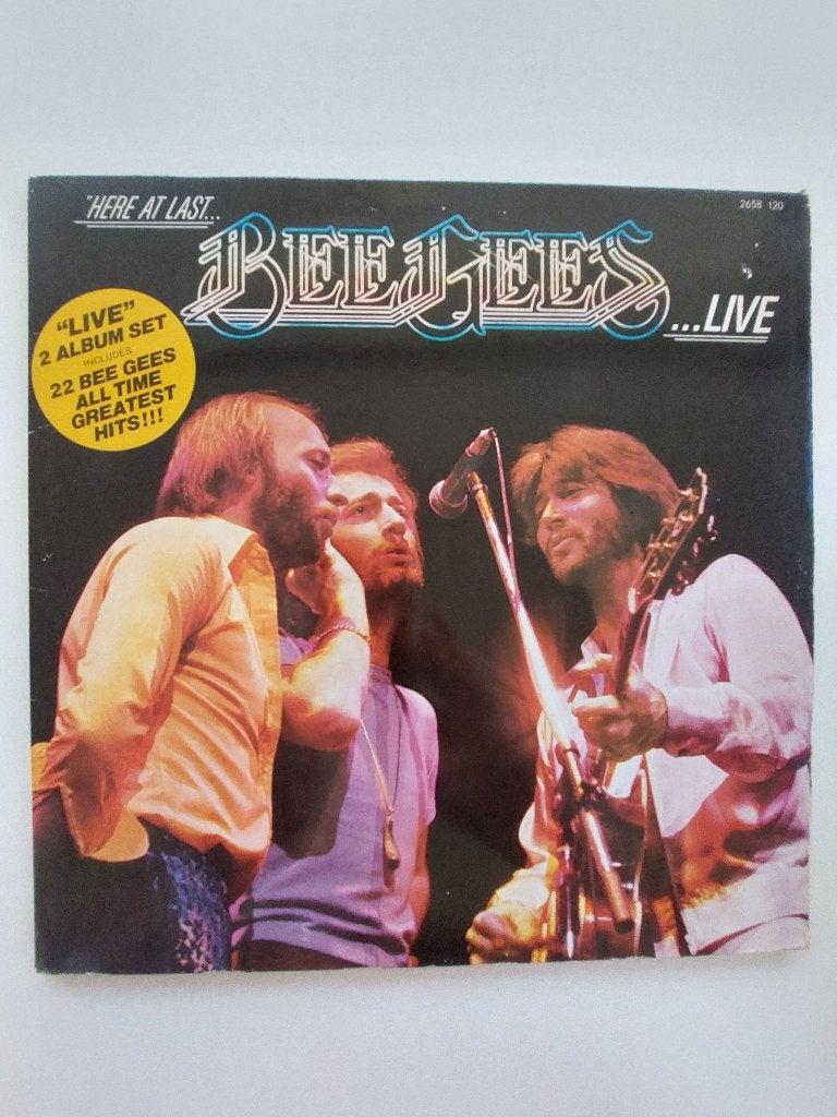 The Bee Gees (Live) - Here At Last (1977 - Double LP), Pop rock, Comme neuf, LP, 12 pouces