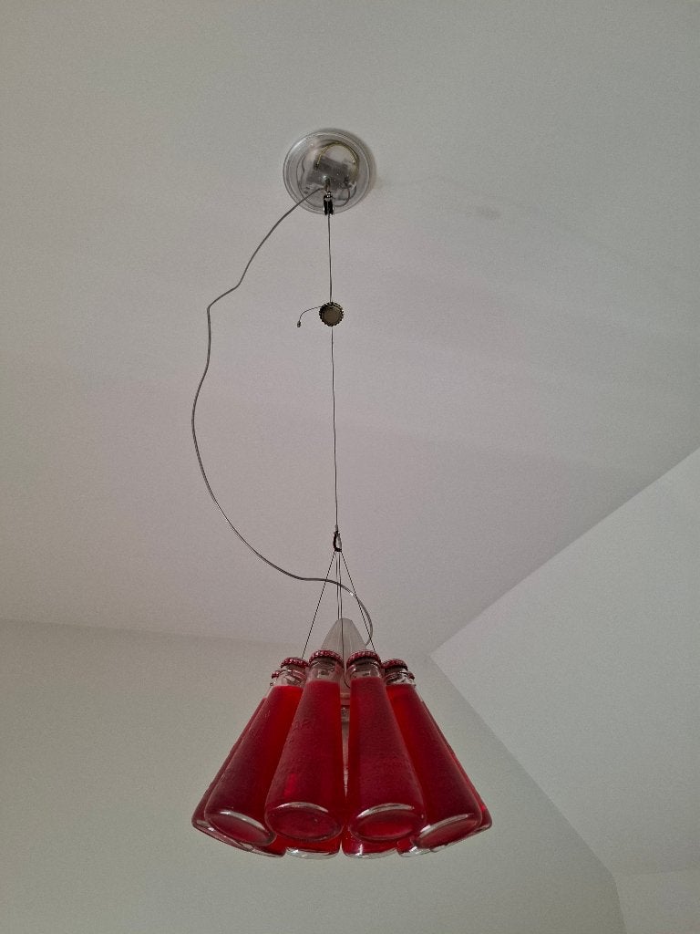 Design hanglamp Campari Light, Maison & Meubles, Lampes | Suspensions, Comme neuf, Verre, Synthétique, Métal, E27 (grand), Enlèvement