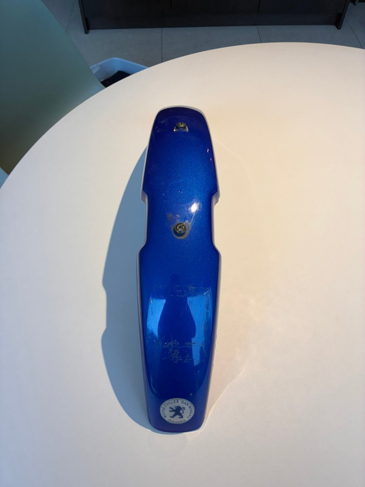 Peugeot Vogue voorspatbord magic blue, Ophalen