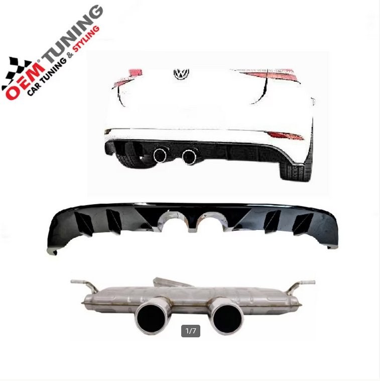Diffuser + Uitlaat geschikt voor GOLF 7.5 | R20 LOOK | 17-20, Enlèvement ou Envoi