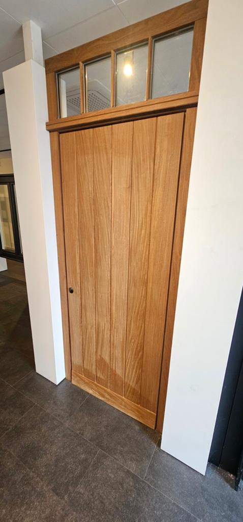 Afromosia buitendeur topkwaliteit., Doe-het-zelf en Bouw, 215 cm of meer, Nieuw, Buitendeur, Hout
