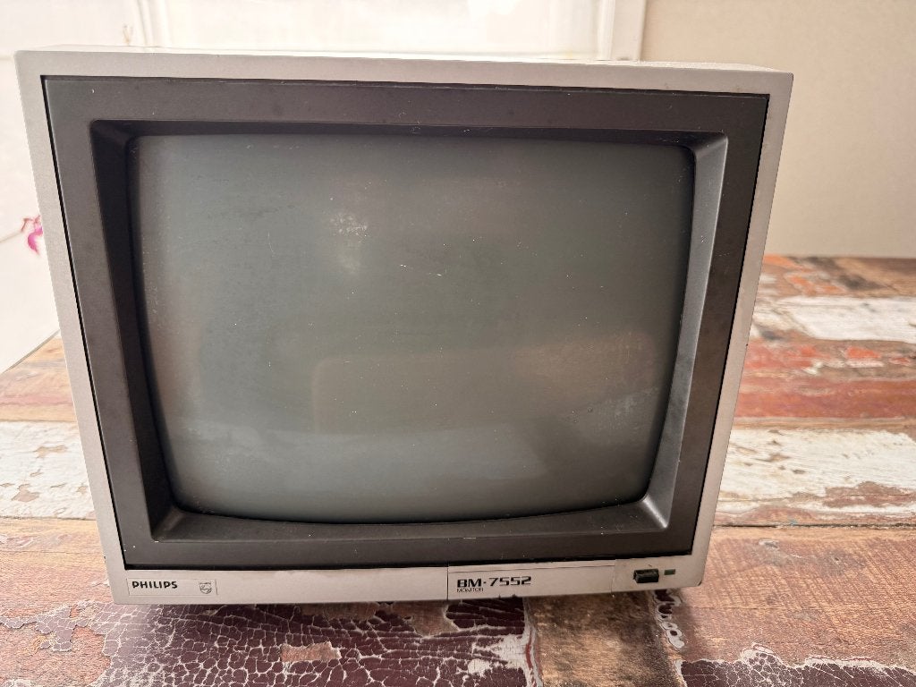 Philips BM7552 monochrome monitor met groen scherm, Computers en Software, Ophalen, Gebruikt