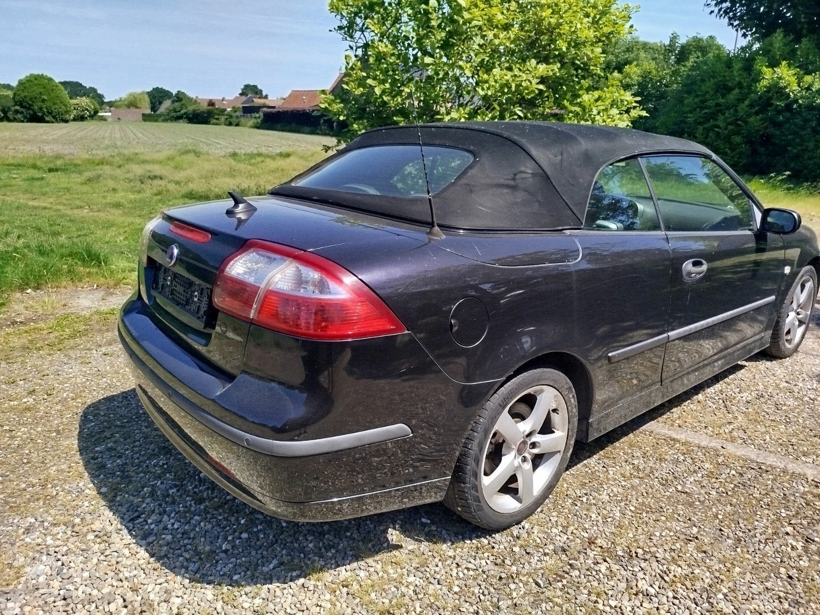 Saab 9.3 TDI Cabriolet - 2007 - Dak is werkend!, Auto's, Saab, Voorwielaandrijving, Parkeersensor, 4 cilinders, Cabriolet