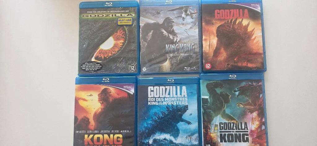 BR - Kong en Godzilla: 6 films compleet, Cd's en Dvd's, Blu-ray, Actie, Ophalen of Verzenden