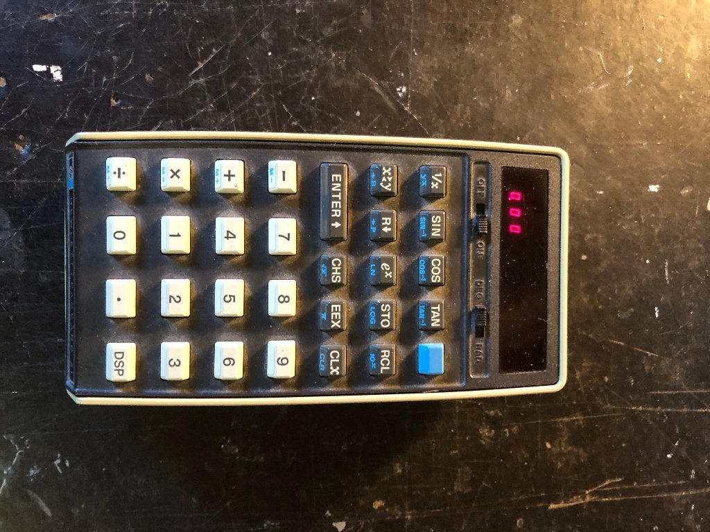 Vintage HP 21 Hewlett-Packard jaren '70, Diversen, Ophalen of Verzenden, Gebruikt
