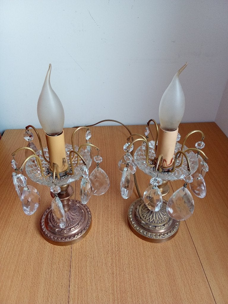 paire de lampe de chevet, Enlèvement ou Envoi, Cuivre ou Bronze