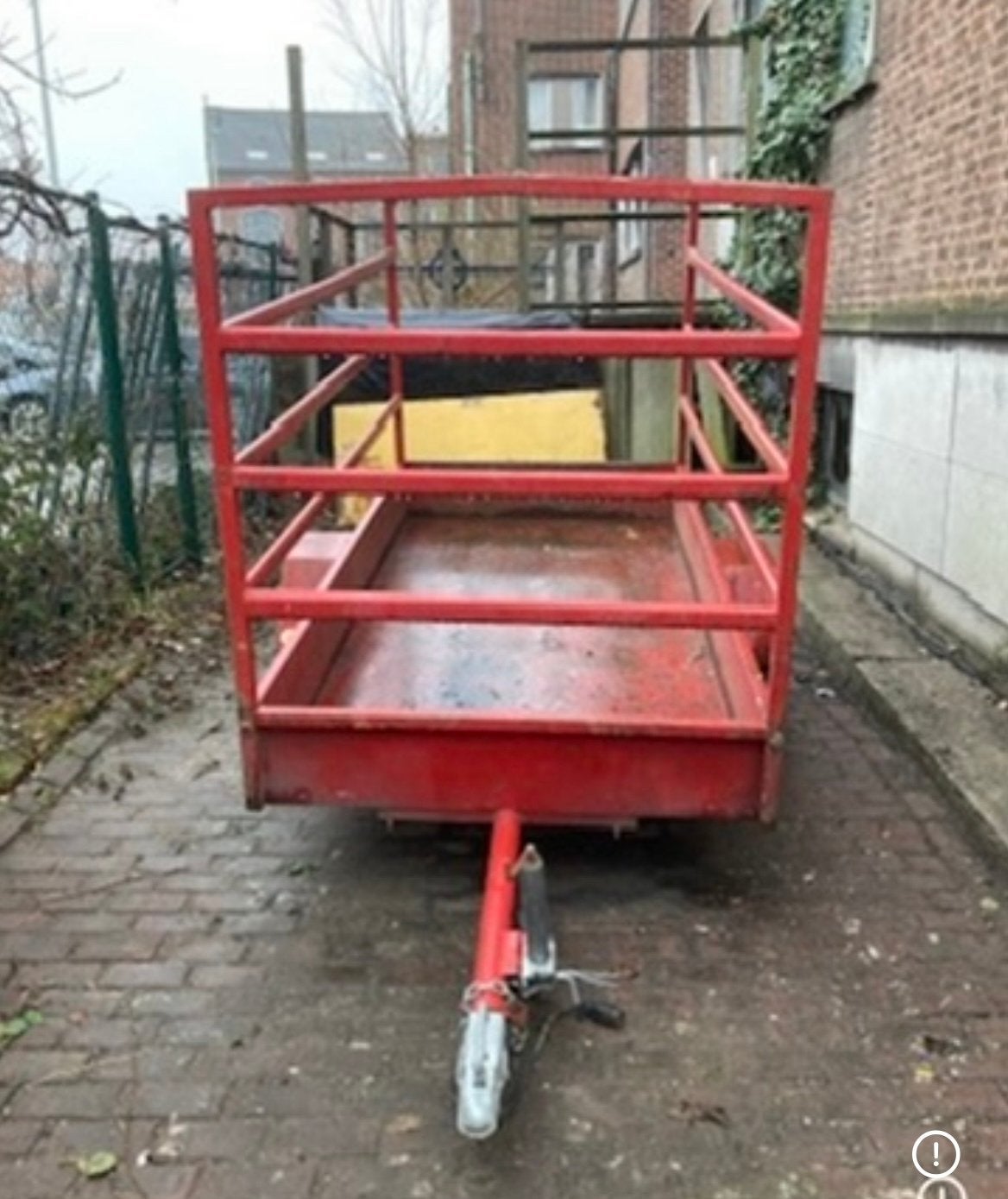 Grote stevige aanhangwagen, Ophalen, Gebruikt