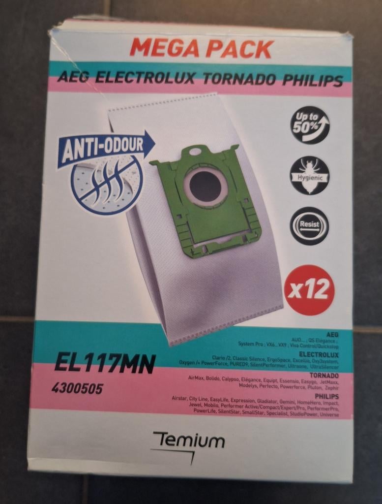 Stofzuigerzakken - 9 stuks voor AEG, Electrolux, Philips,..., Enlèvement