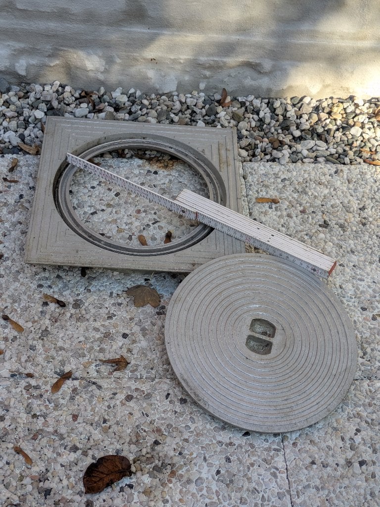 putdeksel alu voor buis 250 mm, Ophalen, Nieuw, Aluminium