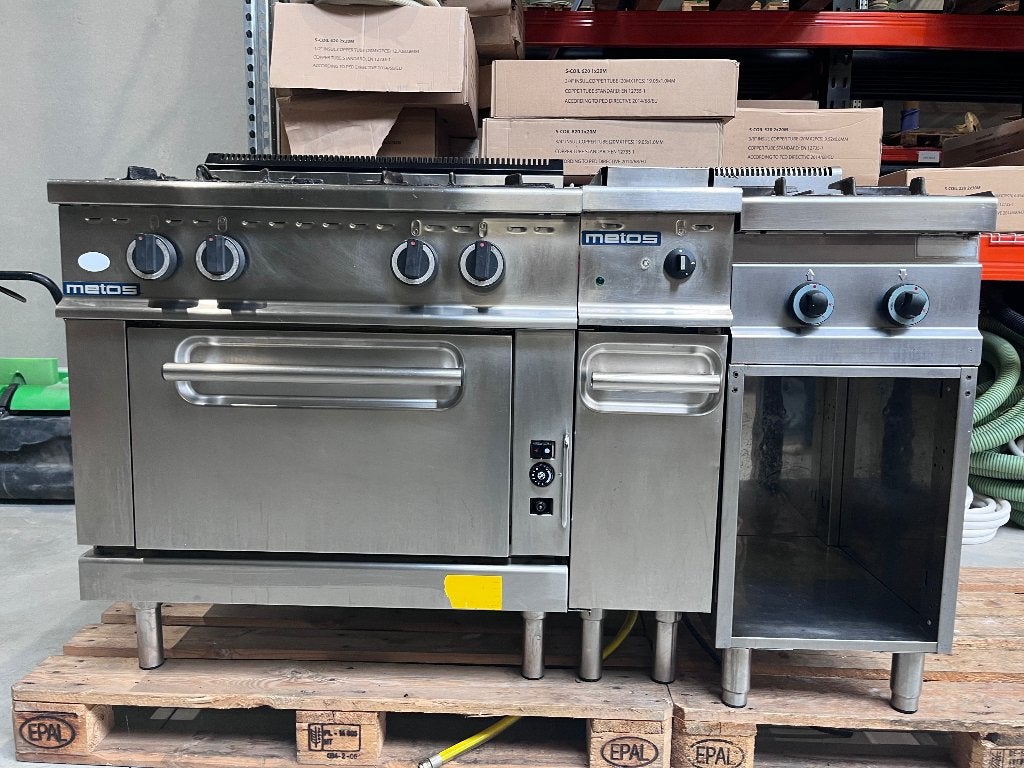 Metos professionele gas-kooklijn, Zakelijke goederen, Ophalen, Gebruikt, Fornuis, Frituur en Grillen