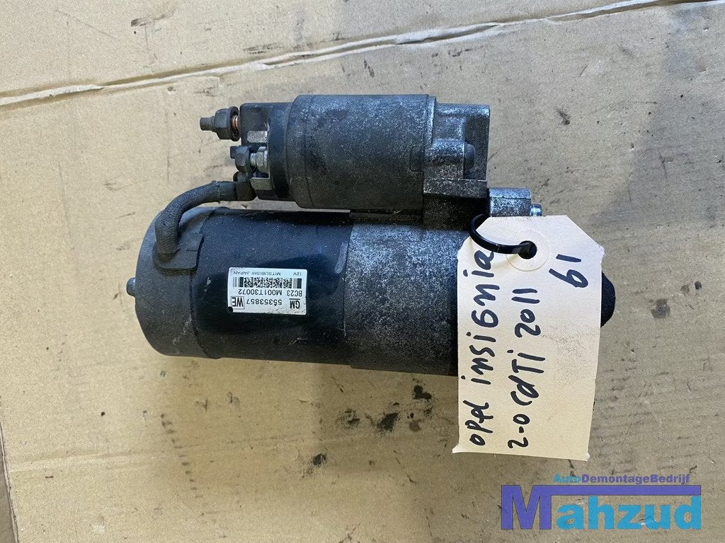 OPEL INSIGNIA A ASTRA J 2.0 A20DTH Startmotor 55353857, Auto-onderdelen, Gebruikt, Opel Automobile GmbH, Kontakt@opel-infoservice.de