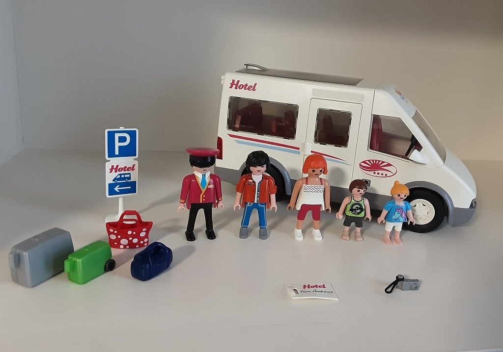 Playmobil hotelbus, Kinderen en Baby's, Speelgoed | Playmobil, Ophalen of Verzenden, Zo goed als nieuw, Complete set, Voertuig
