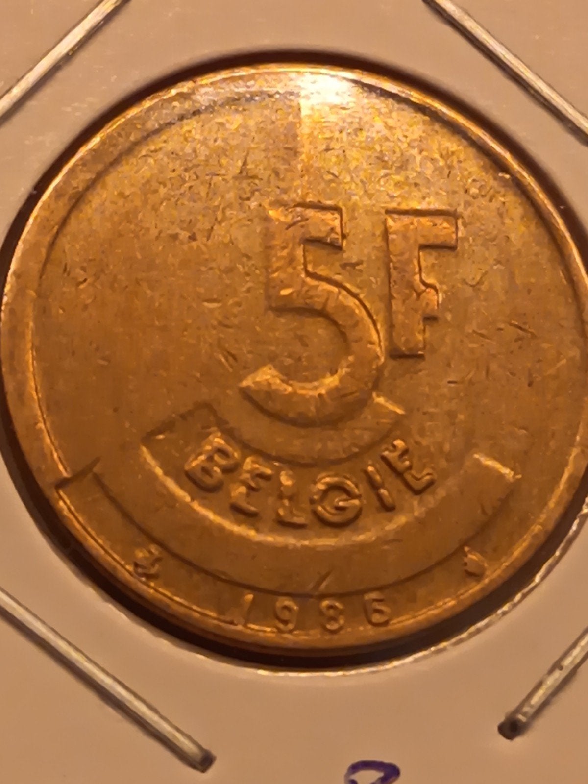 5 Frank 1986 Vl, gesloten B, Ophalen of Verzenden