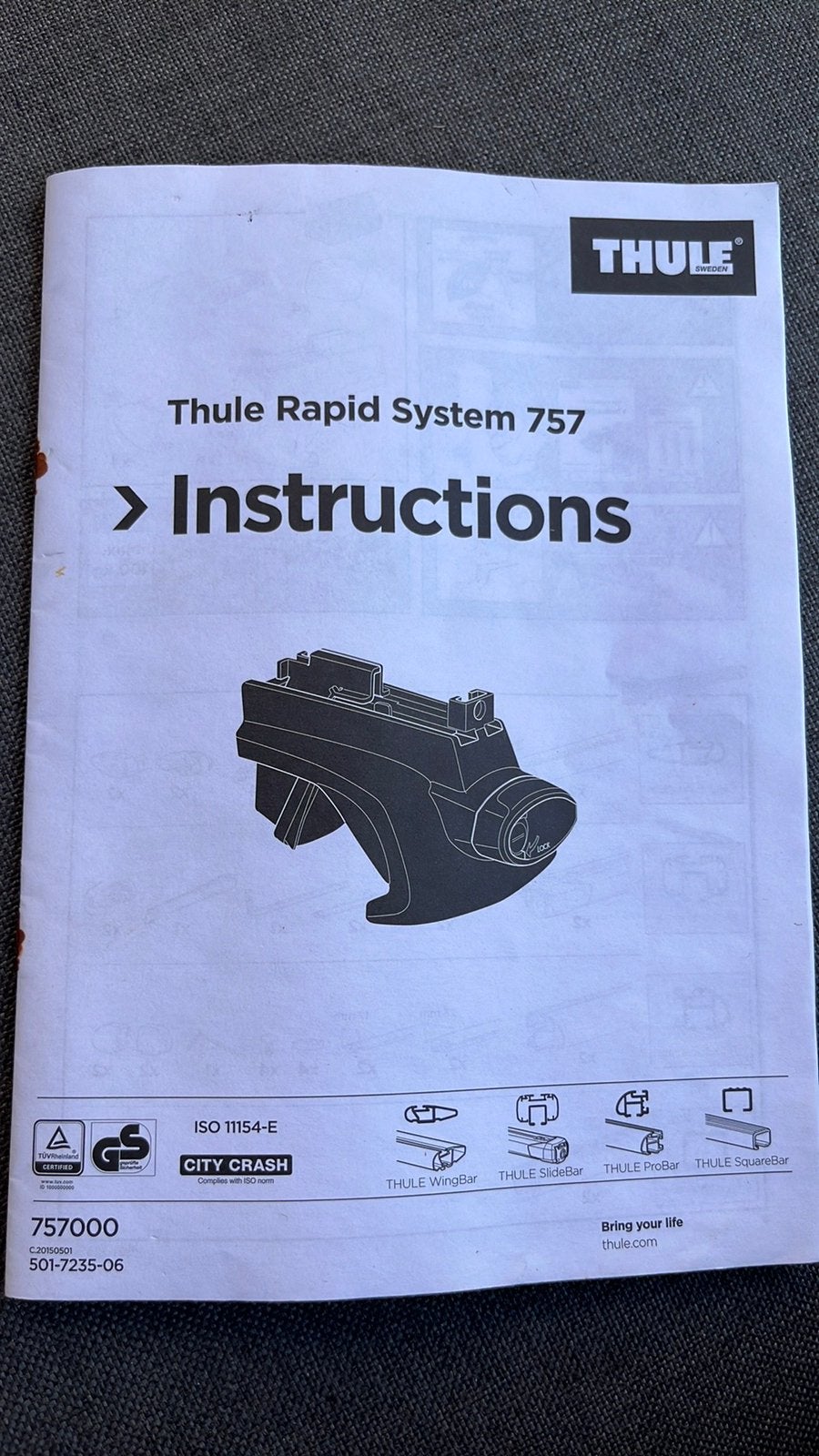 Dakdragers + Thule Rapid System 757, Ophalen, Zo goed als nieuw