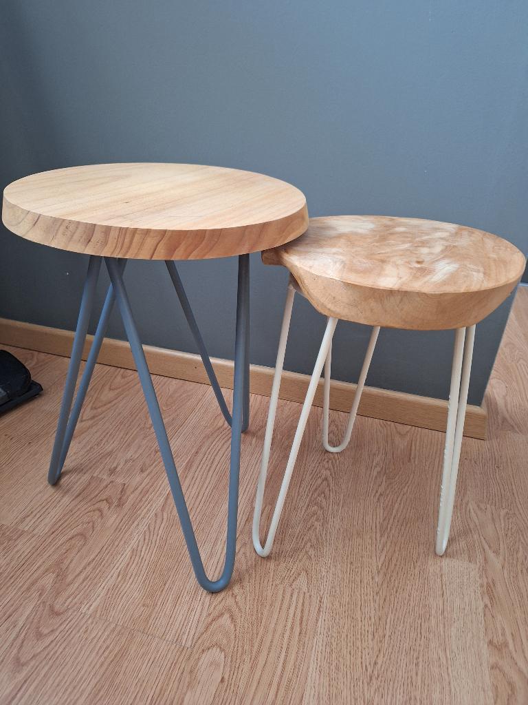 Bijzettafeltjes, Ophalen, Gebruikt, Rond