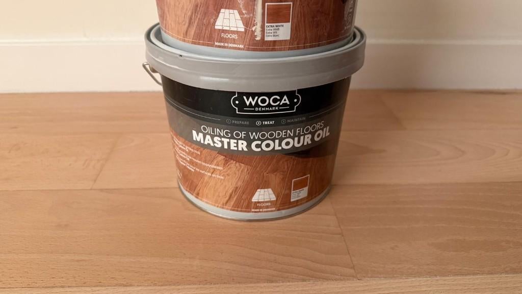 WOCA Master Colour Oil Extra White nr. 118– 2,5L + extra bus, Enlèvement