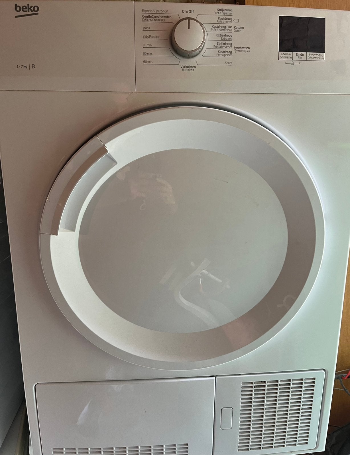 Sèche-linge Beko 7 kg avec réservoir d'eau, Enlèvement, Comme neuf