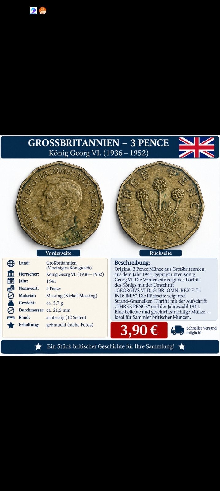 Mint Britain, Enlèvement ou Envoi