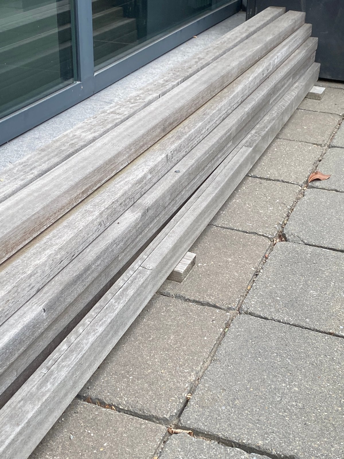 Hardhout gelamelleerde balkjes 60x40mm, Bricolage & Construction, Bois & Planches, Enlèvement, Neuf, Poutre