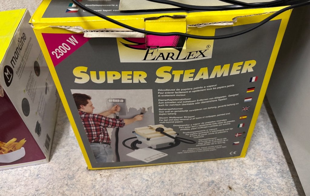 Behangafstomer (2300W) earlex super steamer, Enlèvement, Comme neuf
