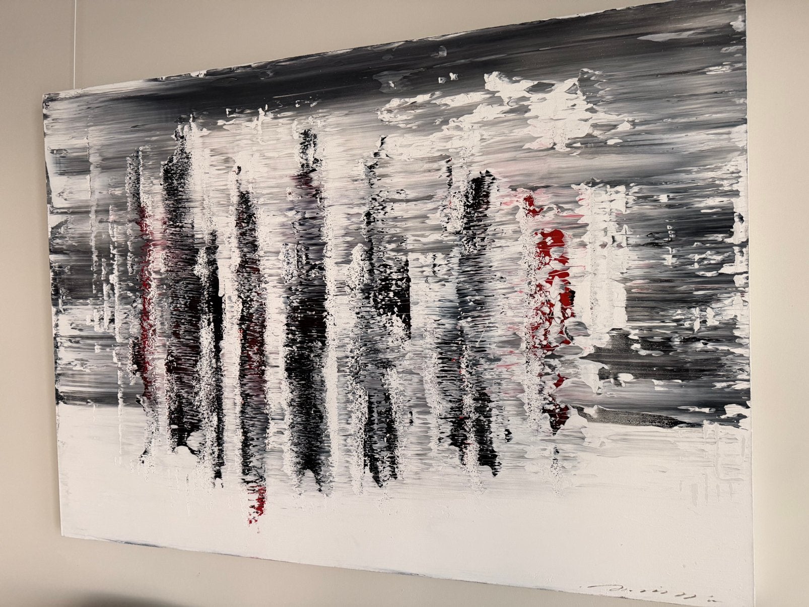 Olieverf schilderij City View, Antiek en Kunst, Ophalen