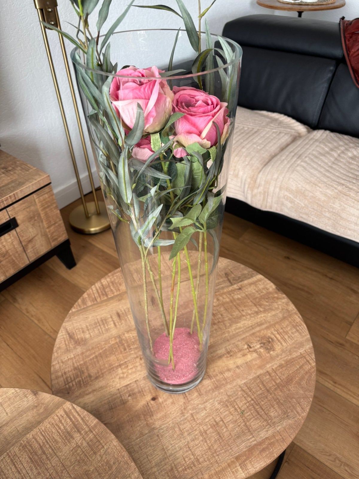 Glazen vaas en fruitschaal ( appart of samen ), Huis en Inrichting, Woonaccessoires | Vazen, Zo goed als nieuw, Ophalen