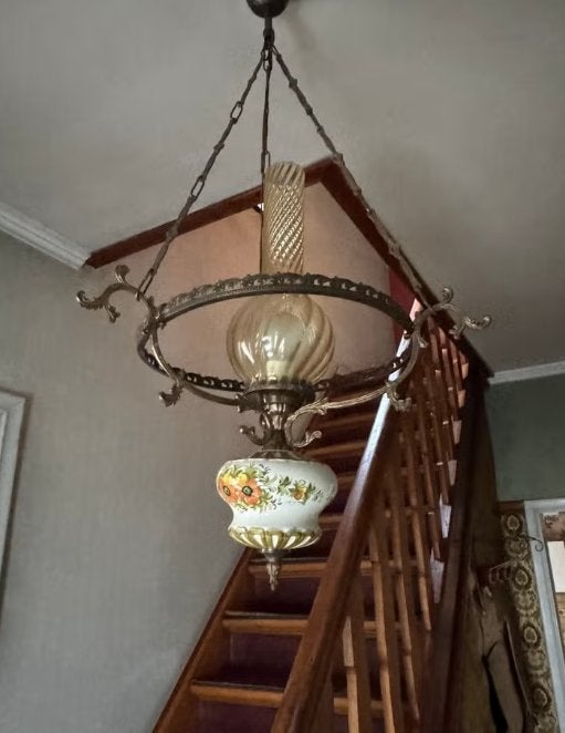 3 elegante antieke lusters, Antiek en Kunst, Ophalen