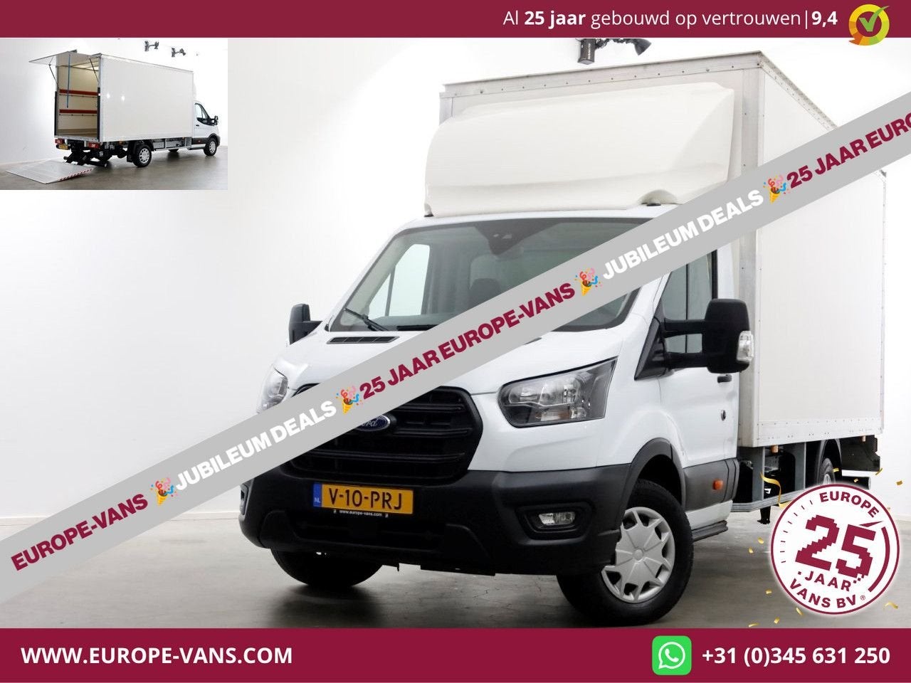 Ford Transit 350 2.0 TDCI 130pk RWD Trend Bakwagen met laadk, Wit, Bedrijf, Ford, Onderhoudsboekje