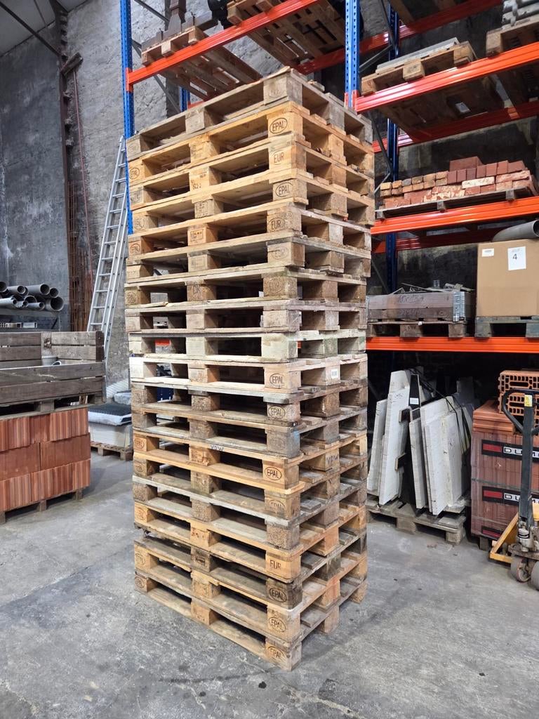 20 gebruikte europalletten, Ophalen