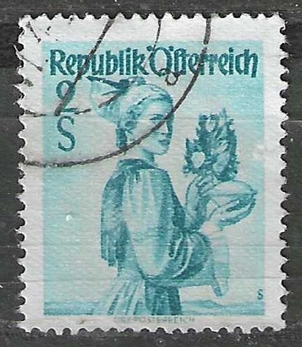 Autriche 1948/1950 - Yvert 752 - Costumes (ST), Envoi, Affranchi