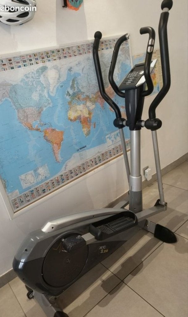Velo elliptique DkN XC- 120, Sports & Fitness, Appareils de fitness, Jambes, Enlèvement, Utilisé, Métal