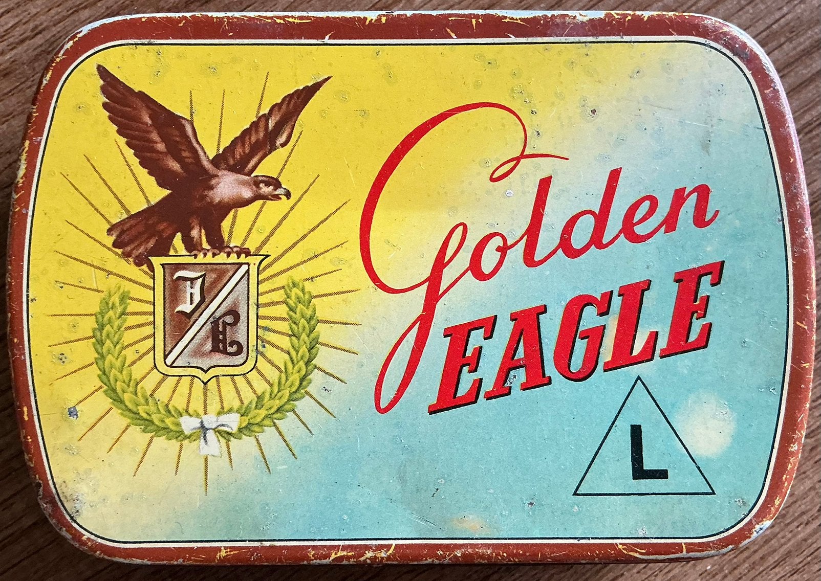 Oud GOLDEN EAGLE/tabaksblik, Ophalen of Verzenden, Zo goed als nieuw, Verpakking