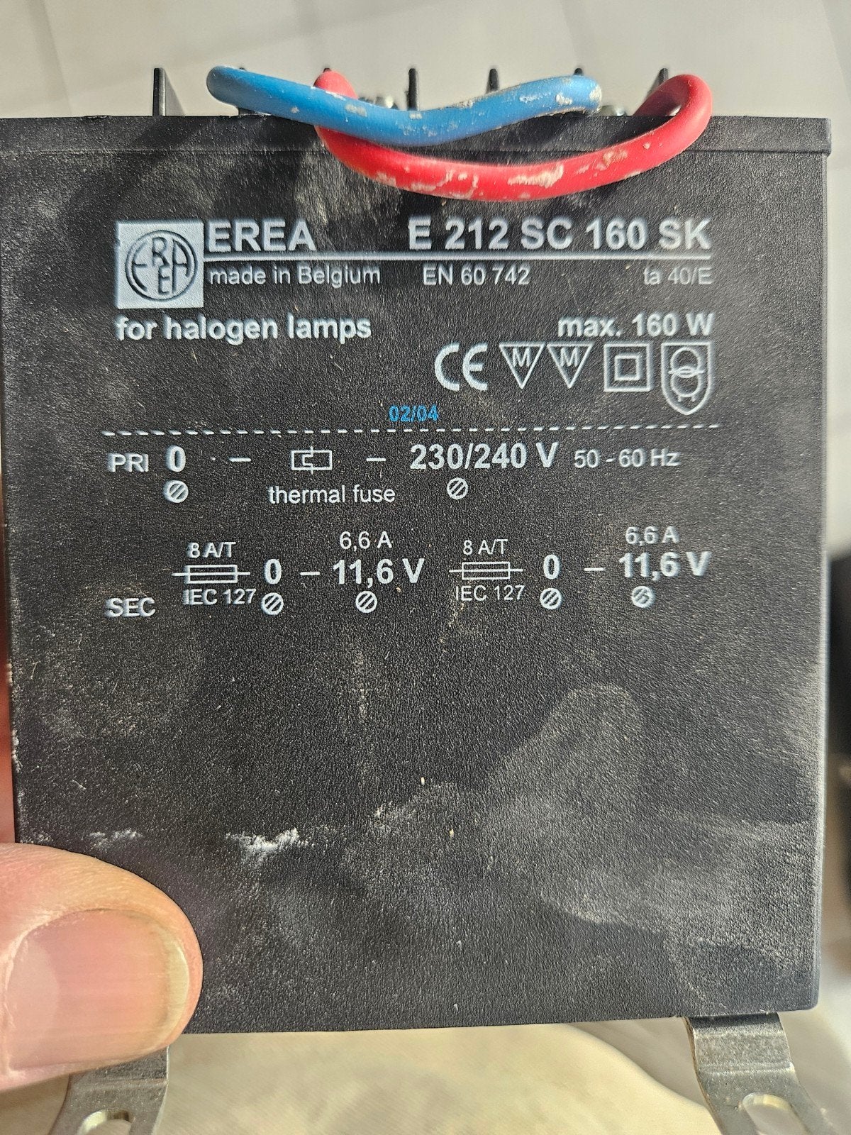 Transfo's EREA E212 SC 160 SK, Télécoms, Enlèvement, Utilisé